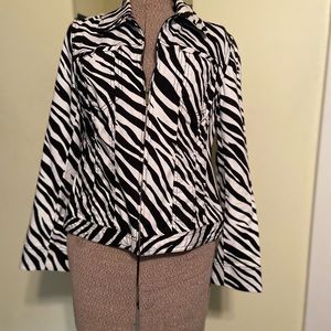 Jones New York Zebra Jacket